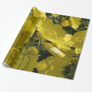 Papel de embrulho de flores amarelas, foto, verão