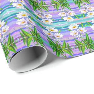 Papel de embrulho de flores de margarida Margarida