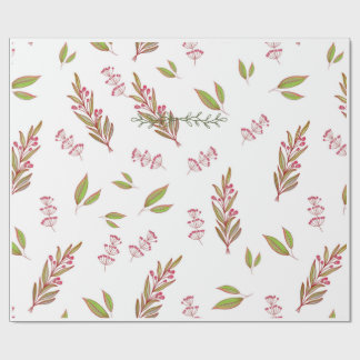 Papel de embrulho de flores silvestres projetado