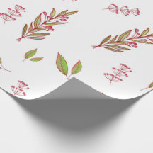 Papel de embrulho de flores silvestres projetado