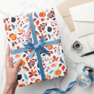 Papel de embrulho de folhas de outono