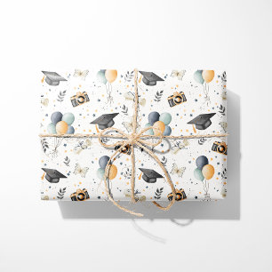 Papel de Embrulho de Formatura Balão Neutro Diplom