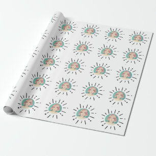 Papel de embrulho de foto divertida e personalizad