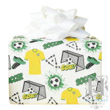 Papel de embrulho de futebol