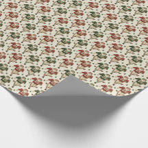 Papel de embrulho de futebol do Papai Noel vintage