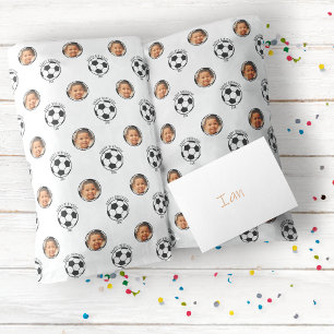 Papel de embrulho de futebol para crianças Feliz A