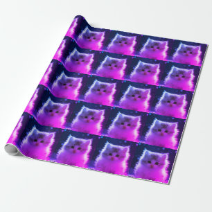 Papel de embrulho de gato estético japonês Kawaii