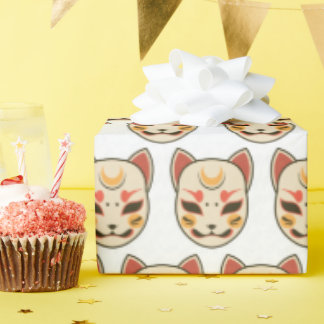 Papel de embrulho de gato estético japonês Kawaii 