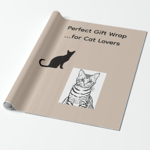Papel de embrulho de gato estético japonês Kawaii