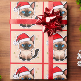 Papel de embrulho de gato siamês