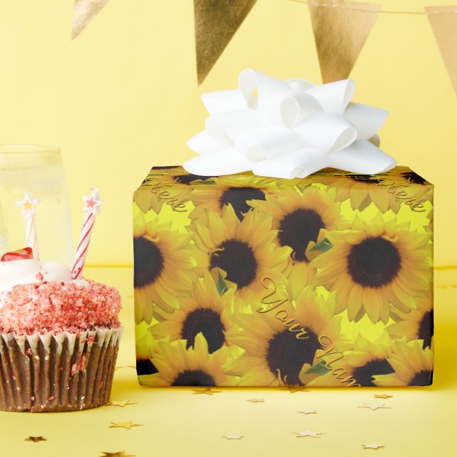 Papel de Embrulho de Girassol Papel de Presente Pe (Festa de aniversário)