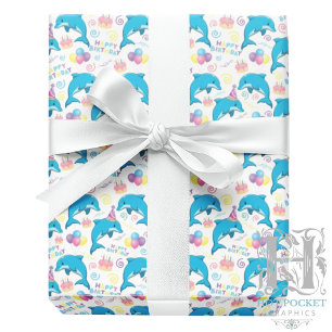Papel de Embrulho de Golfinho
