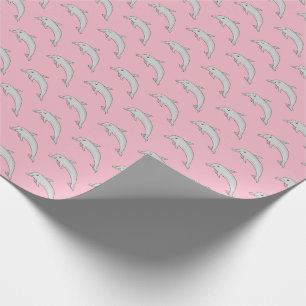 Papel de embrulho de golfinho