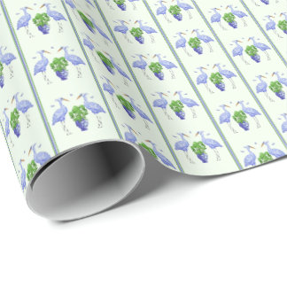 Papel de embrulho de grou em estilo chines