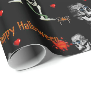 Papel de embrulho de Halloween, Feliz Dia das Brux