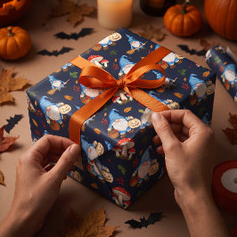 Papel de embrulho de Halloween Gnomewick Hollow