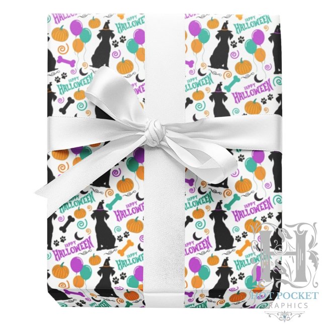 Papel de embrulho de Halloween para cachorro (Criador carregado)