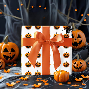 Papel de embrulho de Halloween, Spooky Jack-O’-Lan