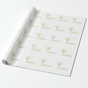 Papel de embrulho de irmão personalizado