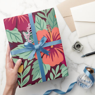 Papel de embrulho de Jardim de Hibisco Mexicano Ab