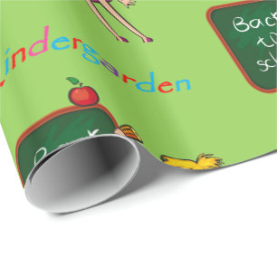 Papel de embrulho de Jardim de Infância
