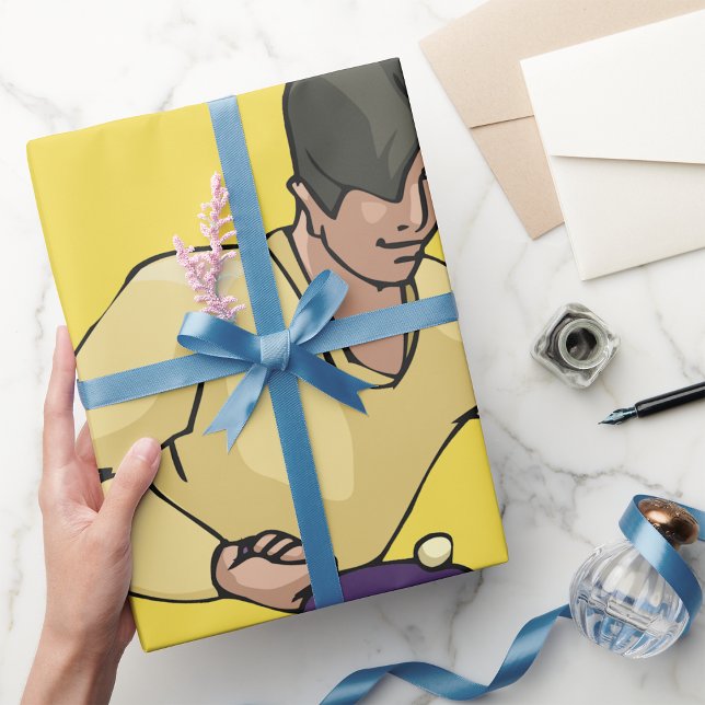 Papel de Embrulho de Jogador de Tênis de Mesa (Criador carregado)
