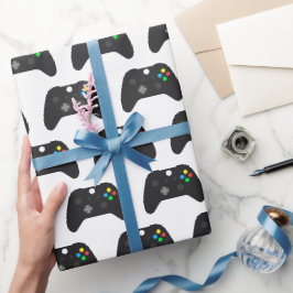 Papel de embrulho de jogos, papel de presente de v