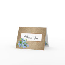 Papel de embrulho de juta com cartão de agradecime