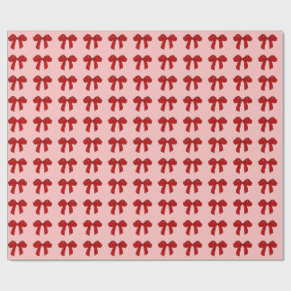 Papel de embrulho de laço rosa fofo | Estética Coq