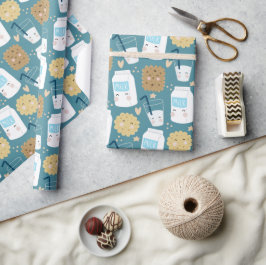 Papel de embrulho de Leite e Biscoitos