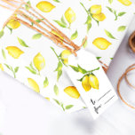Papel de embrulho de limão<br><div class="desc">Papel de embrulho de folhagens de limões para chás de bebê,  chás de noiva,  casamento ou aniversário</div>