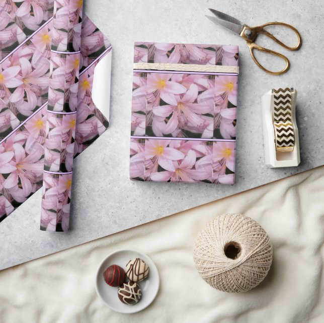 Papel de embrulho de lírio Belladonna Rosa (Artesanato)