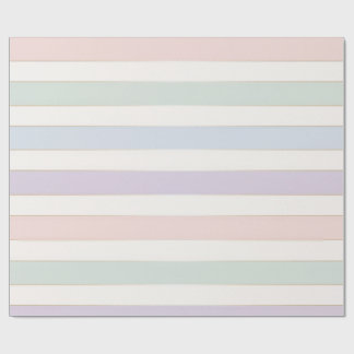 Papel de embrulho de listras pastel