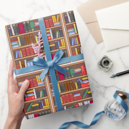 Papel de embrulho de livro, papel de presente de l