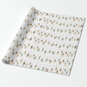 Papel de embrulho de luzes de corda