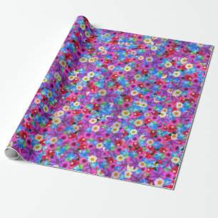 papel de embrulho de margaridas da primavera