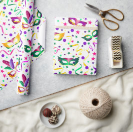 Papel de embrulho de máscaras, papel de presente d