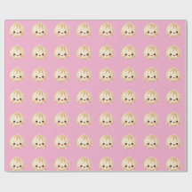 Papel de embrulho de massa para menina bebê