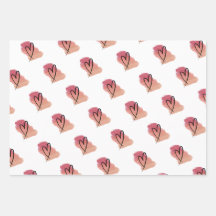 Papel de embrulho de namorados cardíaco