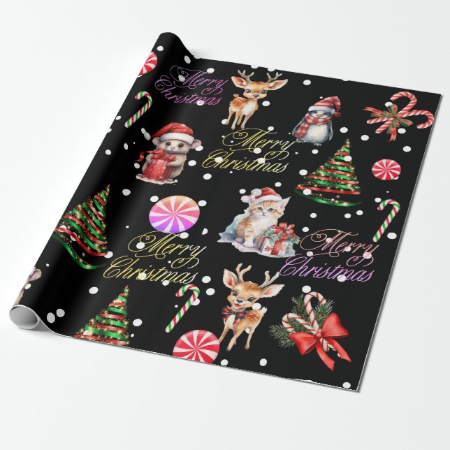 Papel de embrulho de Natal (Desenrolado)