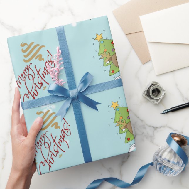 Papel de embrulho de Natal. (Presentear)