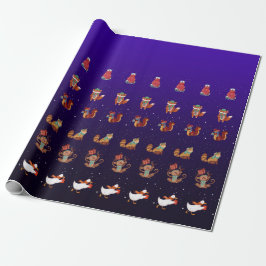 Papel de embrulho de Natal