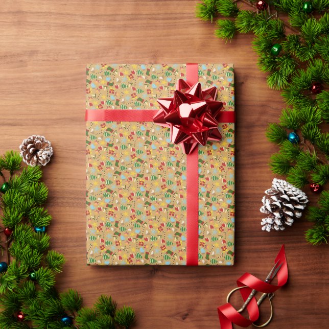 Papel de embrulho de Natal aconchegante  (Presente de Natal)