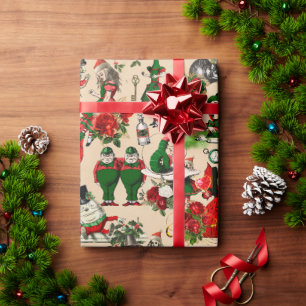 Papel de embrulho de Natal Alice no País das Marav