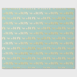 Papel de embrulho de Natal Aqua & Teal com Acentos