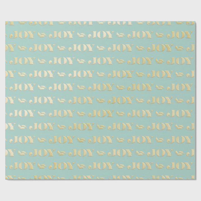 Papel de embrulho de Natal Aqua & Teal com Acentos (Aberto)