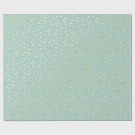 Papel de embrulho de Natal Aqua & Teal com Acentos