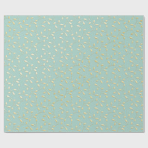 Papel de embrulho de Natal Aqua & Teal com Acentos