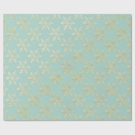 Papel de embrulho de Natal Aqua & Teal com Acentos