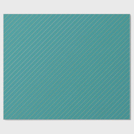 Papel de embrulho de Natal Aqua & Teal com detalhe